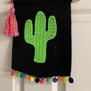 Cactus Felt Pennant Banner
