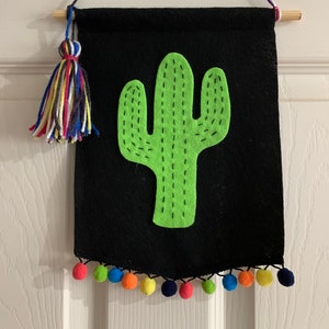 Cactus Felt Pennant Banner