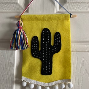 Cactus Felt Pennant Banner
