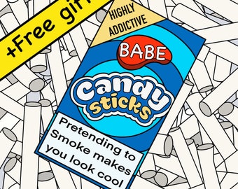 Candy Cigarettes Etsy Candy Cigarettes Etsy