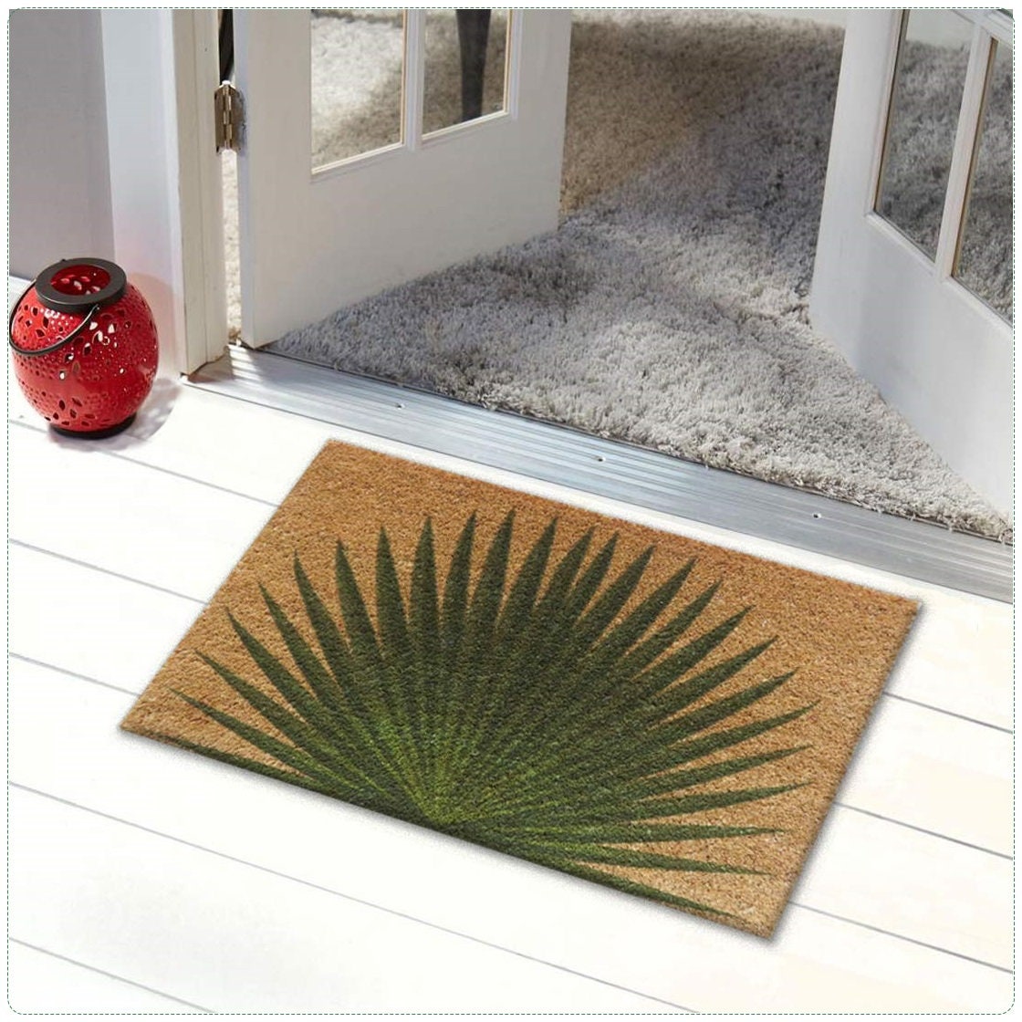 Palm Leaf Doormat Coir 40 x 60 cm Etsy