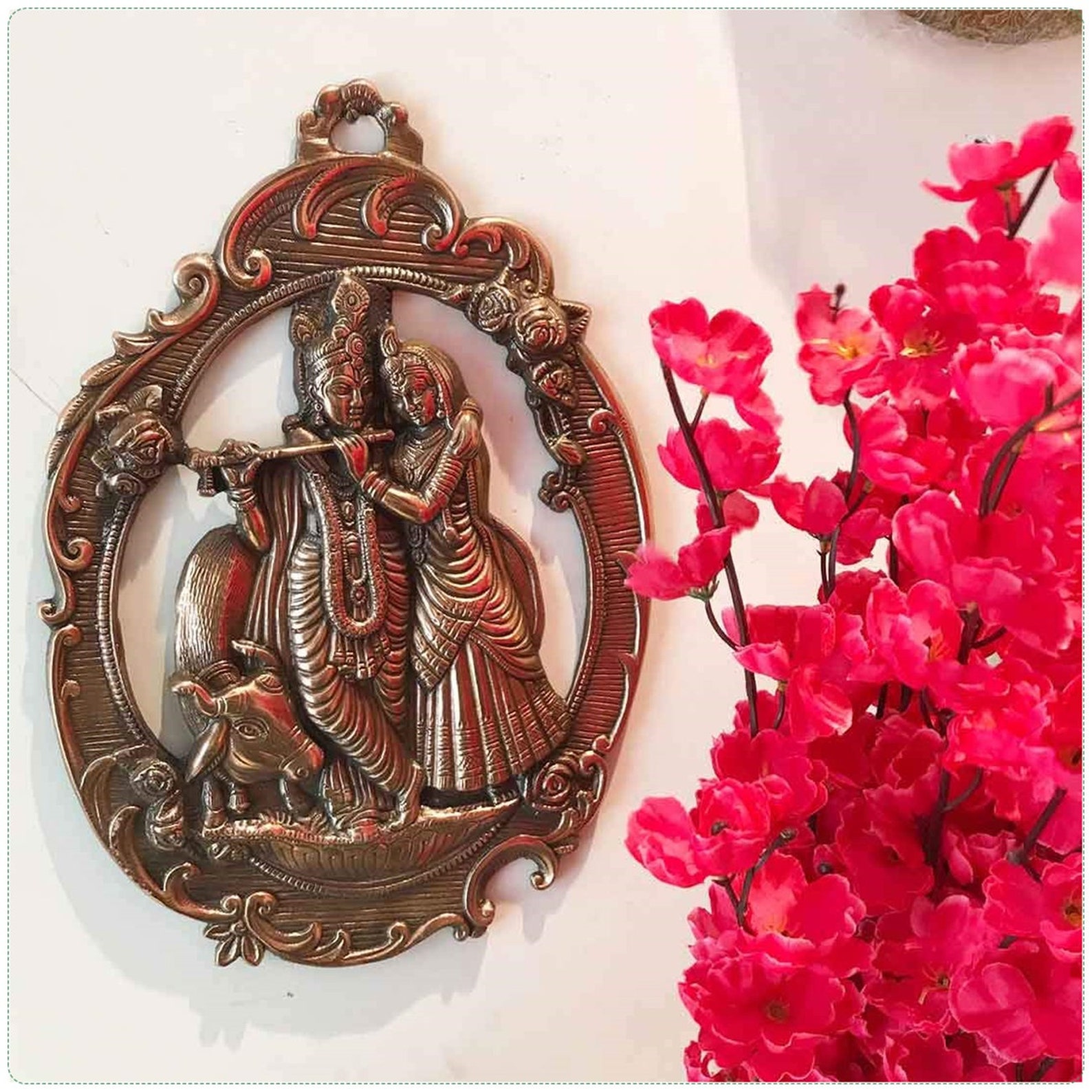 Metal Wall Hanging Lord Krishna Radha Beautiful Wall Hanging Etsy