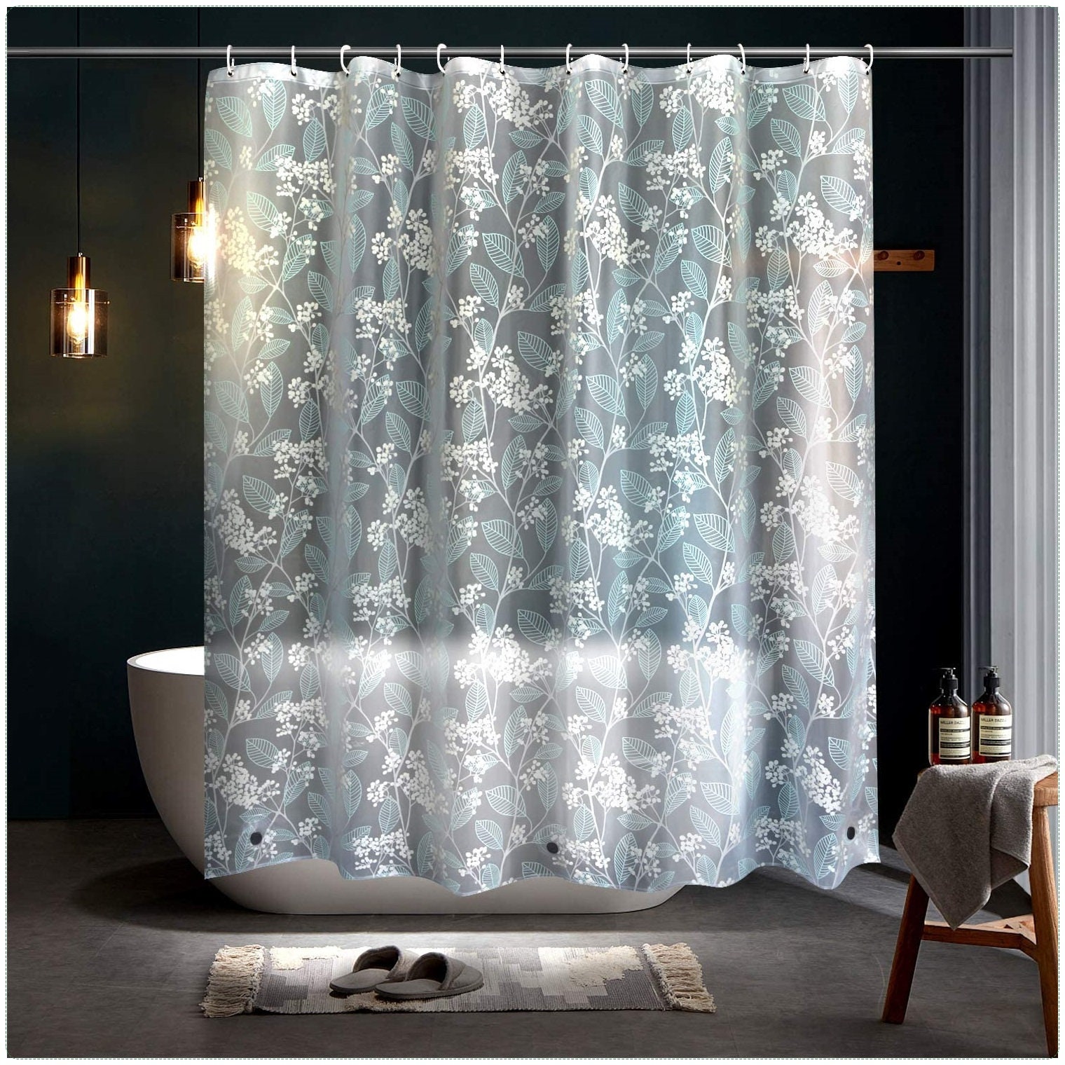 Shower Curtain 72 x 80 PEVA Frosted Shower Curtain Etsy
