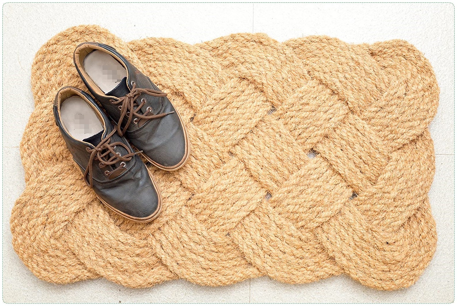 Natural Coir Rope Woven Doormat 40 x 60 cm Pack of 1 100 Etsy