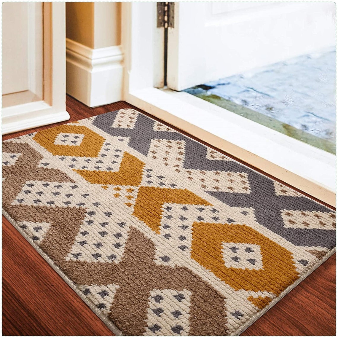 Indoor Doormat Front Door Mat 24x 36 Waterproof Etsy