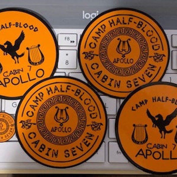 Percy Jackson Camp Half Blood Apollo's Cabin (#7) Decal, Die-Cut Sticker/decal in two shapes circle or square for hydroflask or laptop