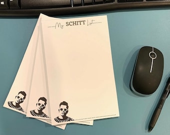 The Schitt's Creek Stationary/ Notepad -My Schitt List