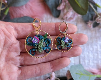 Audrey 2| Seymour| Little Shop of Horror clay handmade earrings