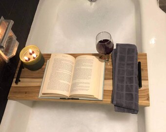 Teak Bathtub Caddy Etsy