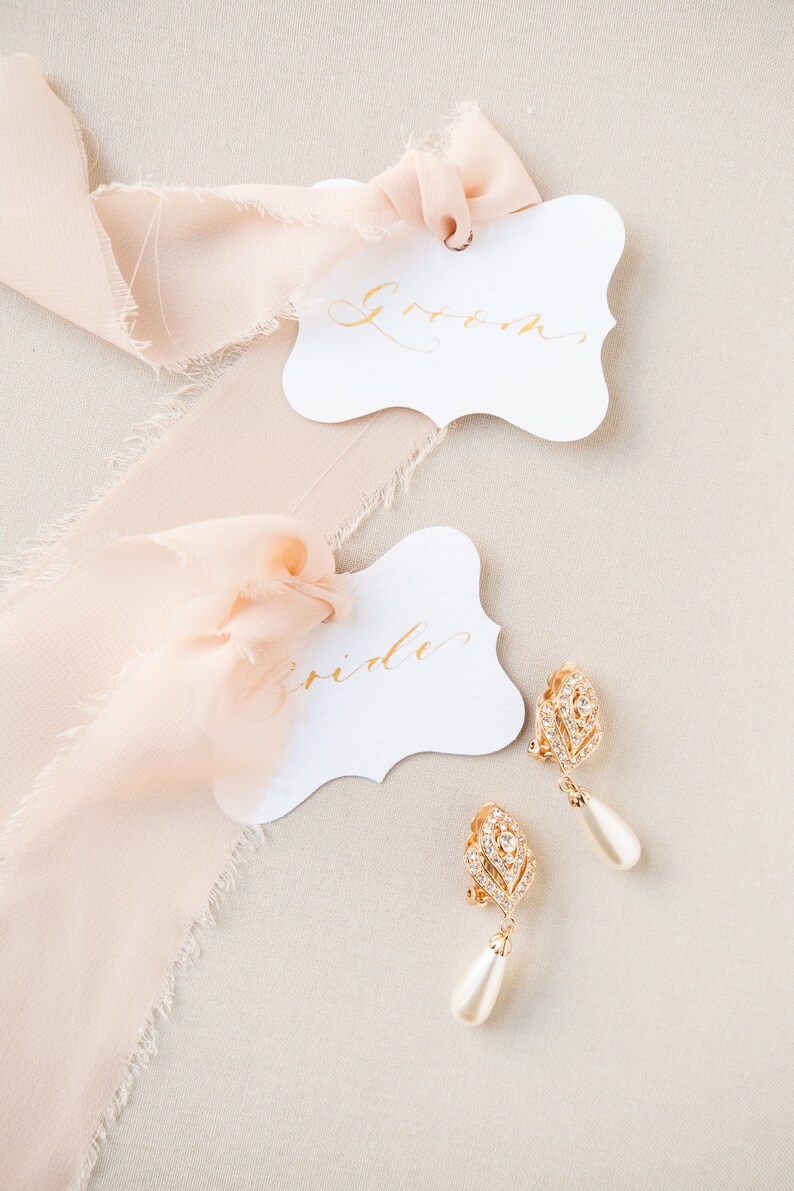 Shaped Wedding Place Cards: Gold or Black Ink - Etsy UK