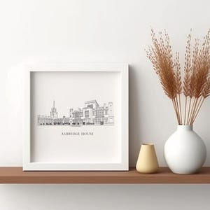 Ashridge House illustration Digital Download