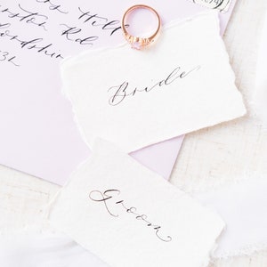 Segnaposto per matrimonio in carta fatta a mano, Segnaposto per matrimonio, Biglietti con nome per matrimonio,