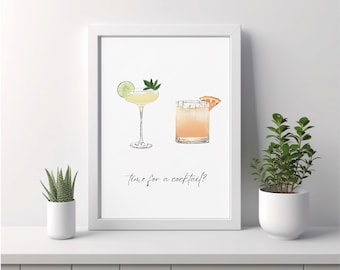 Cocktail Wall Print