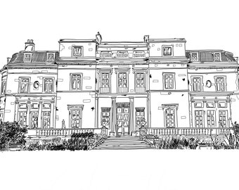 Luton hoo illustration Téléchargement numérique