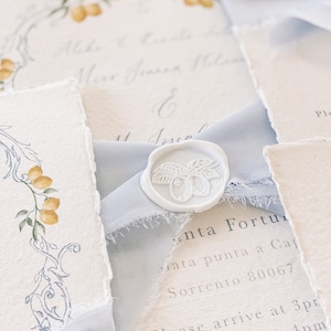 Lemon Wax Seal, Wedding Wax Seal, Lemon Wedding, Wedding Stationery
