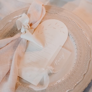 Acrylic Arched Wedding Place Cards