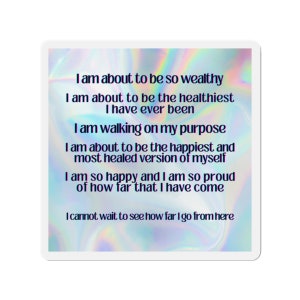 Manifestation Motivational Die-Cut Magnets