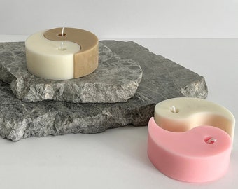 Yin Yang Soy Wax Candle, Decorative Handmade Candle, Housewarming gift