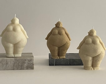 Curvy Body Candle: Handmade Soy Wax Sculptural Candle