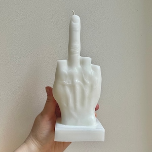 Gift Candles, The middle finger candle, Hand candle, Middle finger, homemade candles, funny candles, Home decor gift, Birthday gift