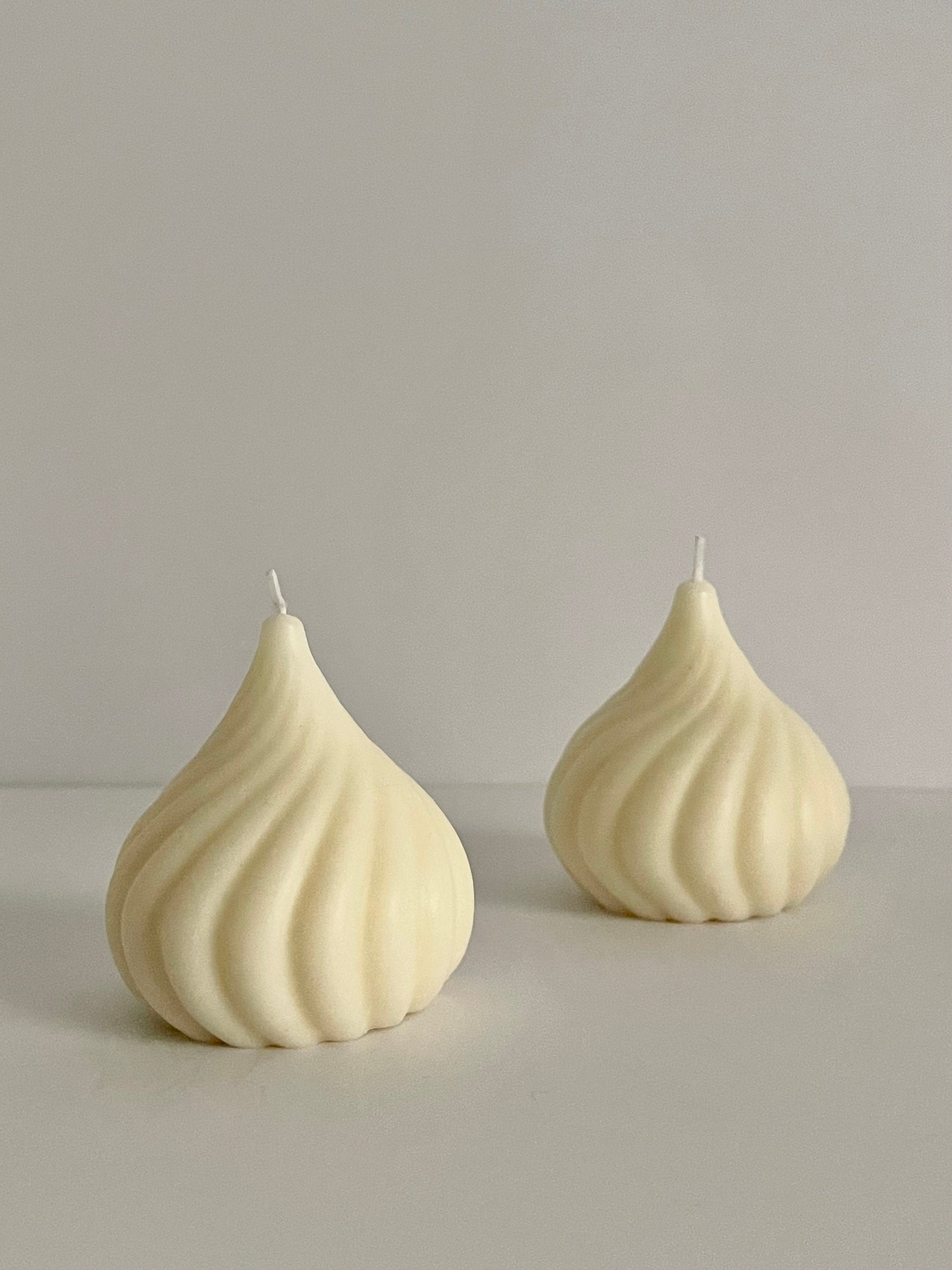 Round Candle Twist Candle Swirl Candle Onion Head Shape Home Decor