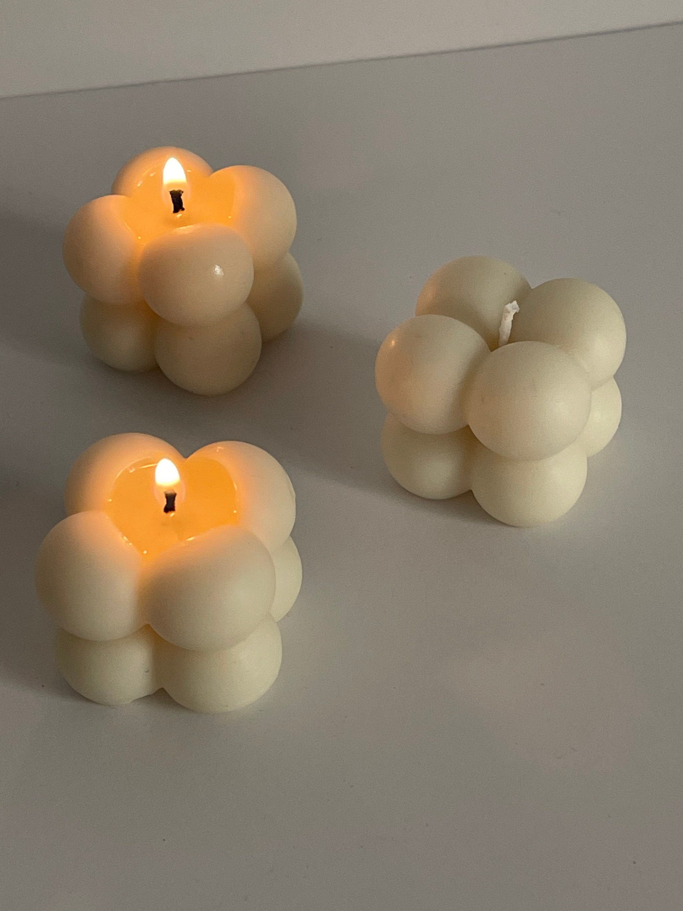 Mini candle cubes Mini bubble candle Cute mini candles Etsy