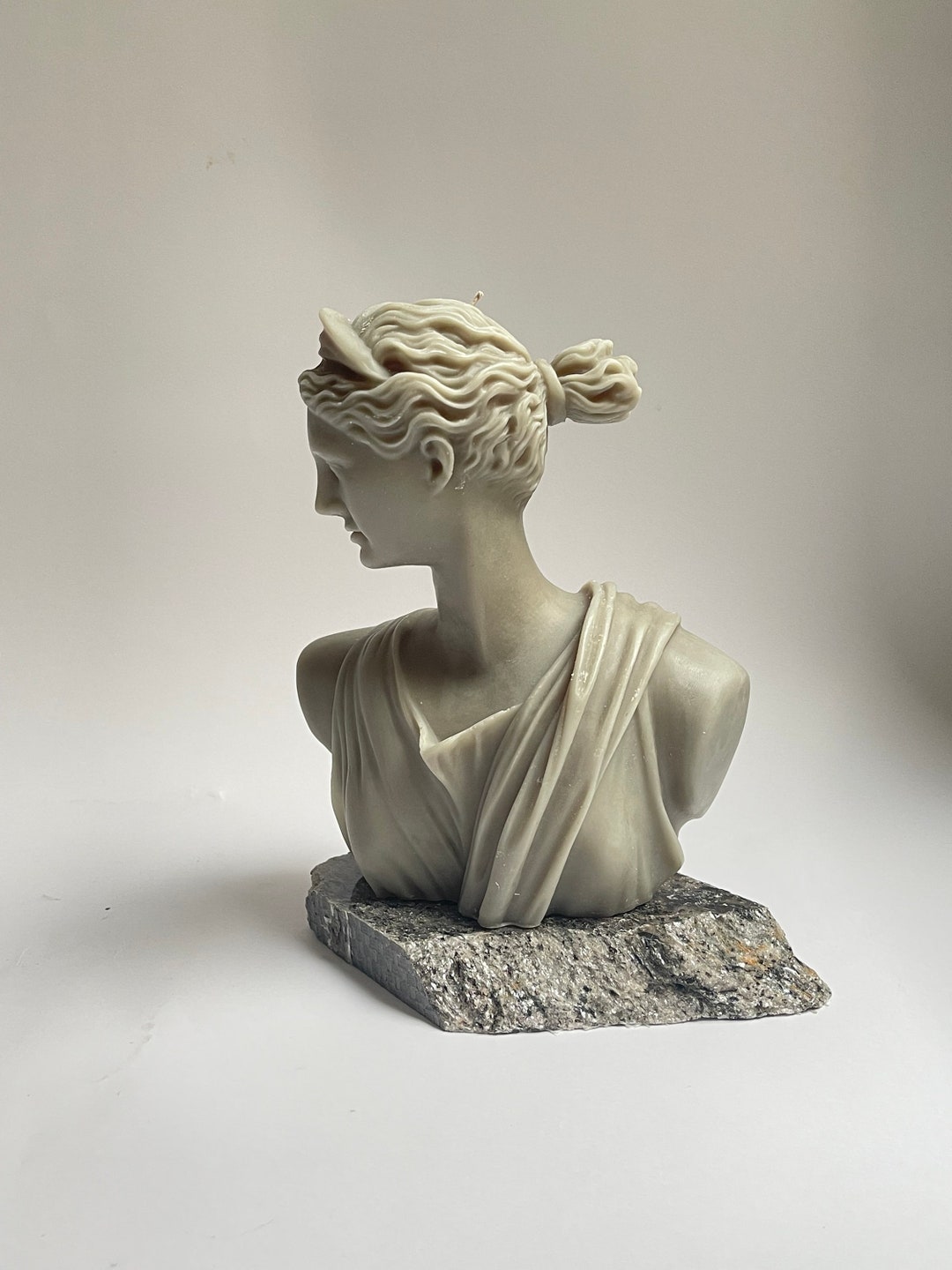 Goddess Artemis, Sculptural Candle, Pillar Candle, Gift Idea, Christmas