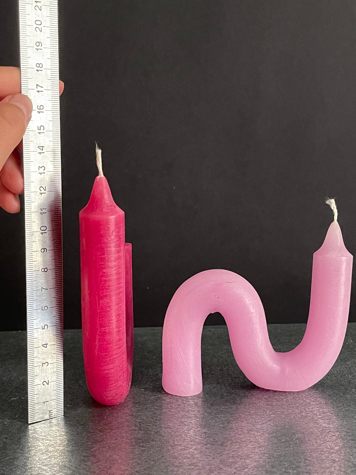 Bent candle set Twist Candles Bent Candles Decor Candles Etsy