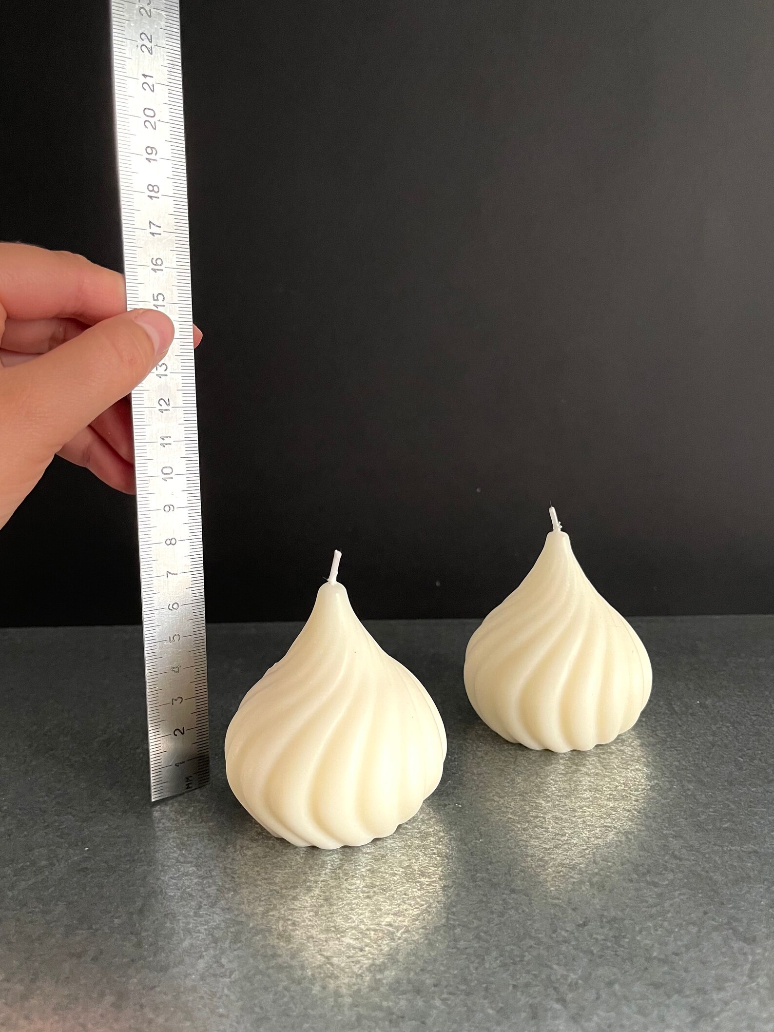 Round Candle Twist Candle Swirl Candle Onion Head Shape Home Decor