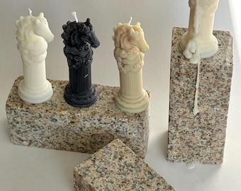 Handmade Chess Horse candle, christmas present, horse Year 2026 gift