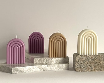 Arch Soy Wax Candle: Handmade Decorative Sculpture Candle