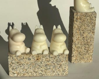 Moomin Candle, Nordic Decor, housewarming gift, eco soy wax candle,