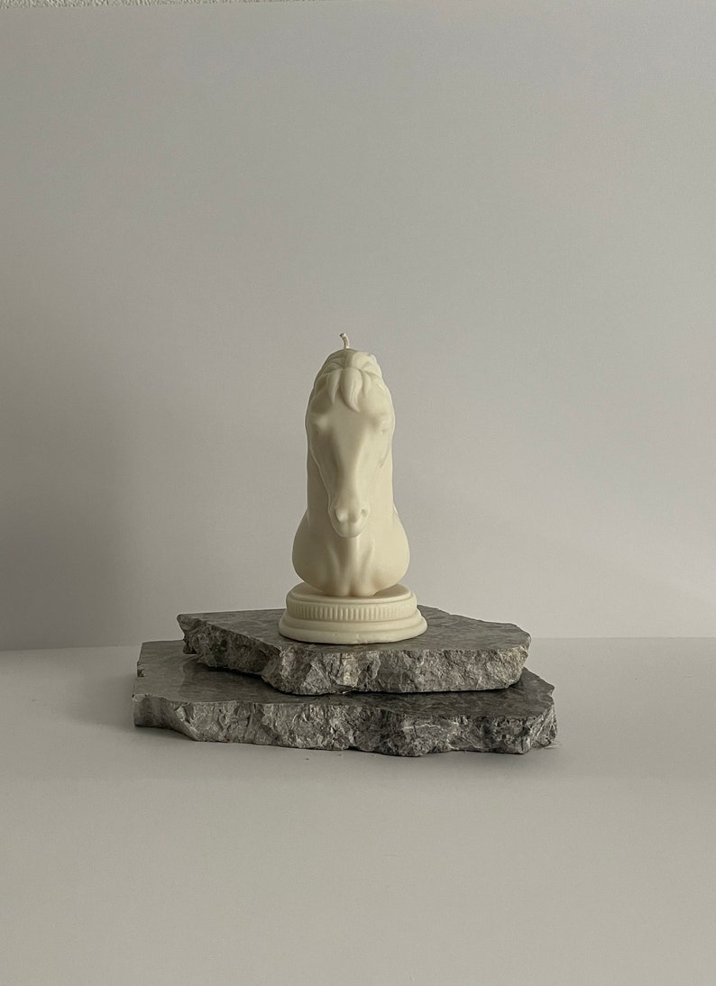 Handmade Horse Candle: Sculptural Soy Wax Decor - Etsy