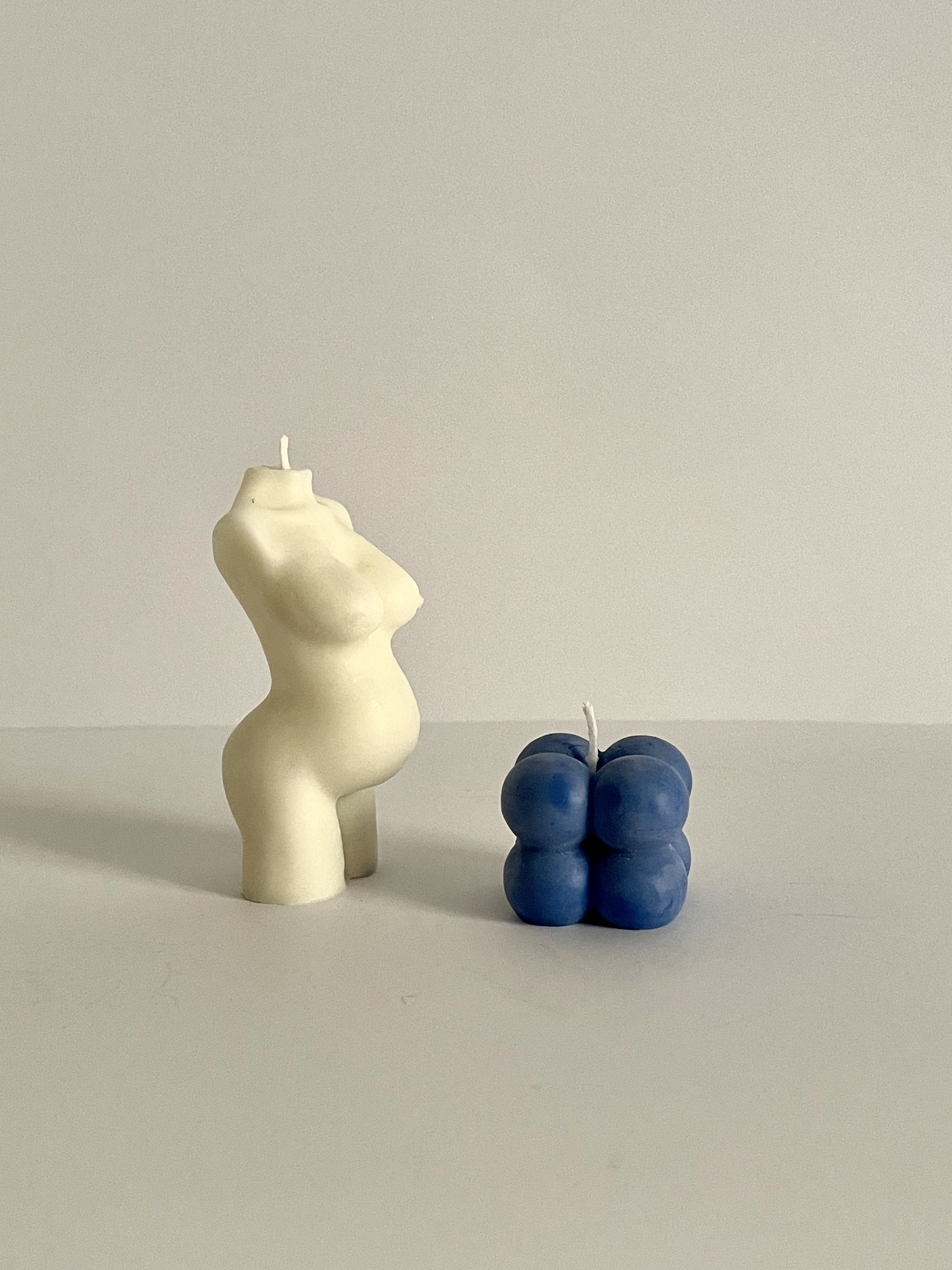 Buy Gender Reveal Candles Mother Pregnant Woman Body Candle Baby Shower