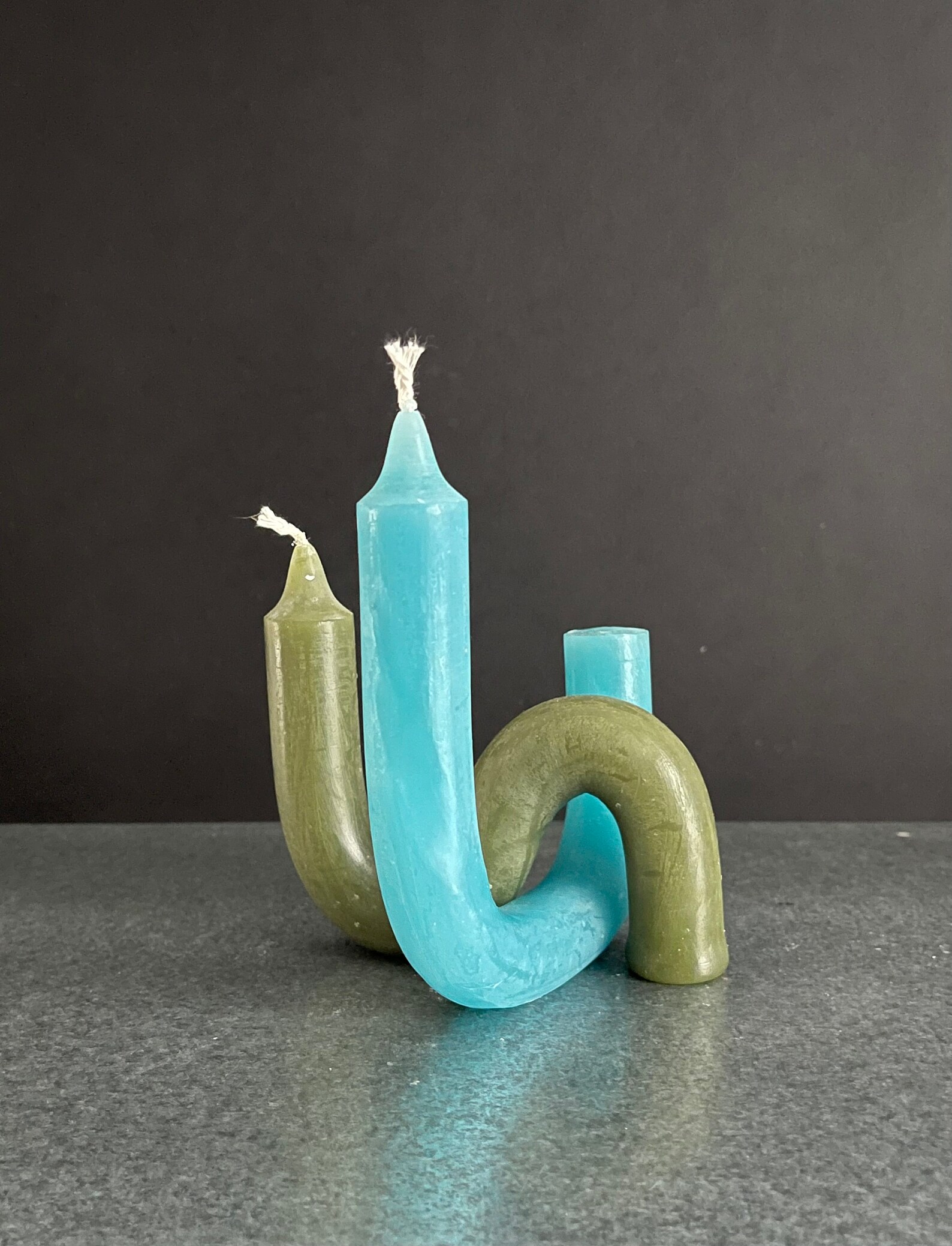 Bent Candle Set Twist Candles Bent Candles Decor Candles Etsy