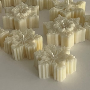 Snowflake candle - Christmas candle - Scented candle - Christmas gift - Scented candles - vela, bougie