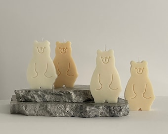 Bear Candle | Cute Bear Candle | Gift Idea | Housewarming Gift | Geschenk Idee | Soy Wax Candle | Art