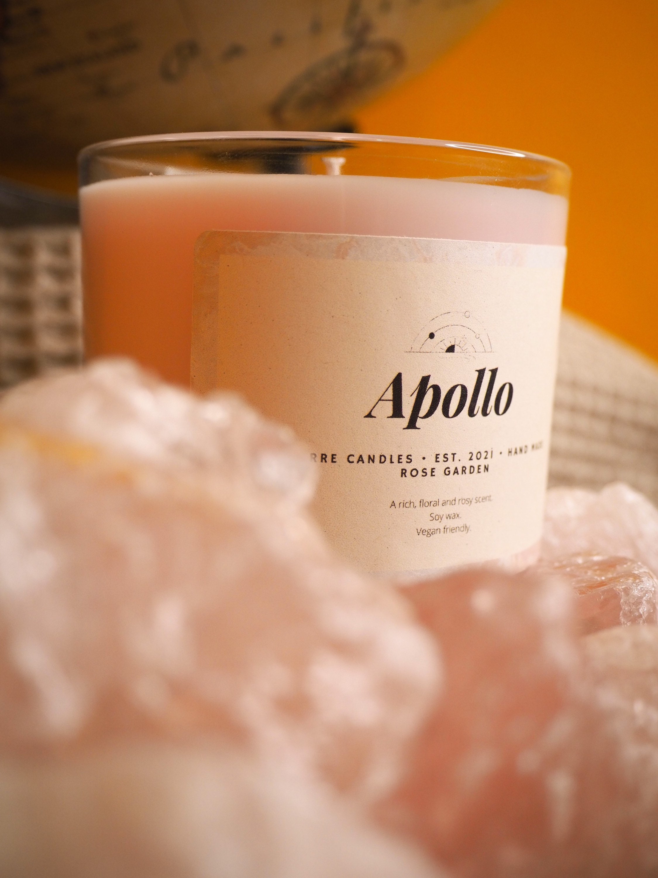Rose Scented Pink Apollo Homemade Candles Cosy candles for Etsy