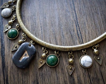 Amulett Wegweiser Vegvisir Anhänger "Wikingerkompass" aus Onyx mit Halsband Amulett Wegweiser Vegvisir Anhänger "Wikingerkompass" aus Onyx mit Halsband