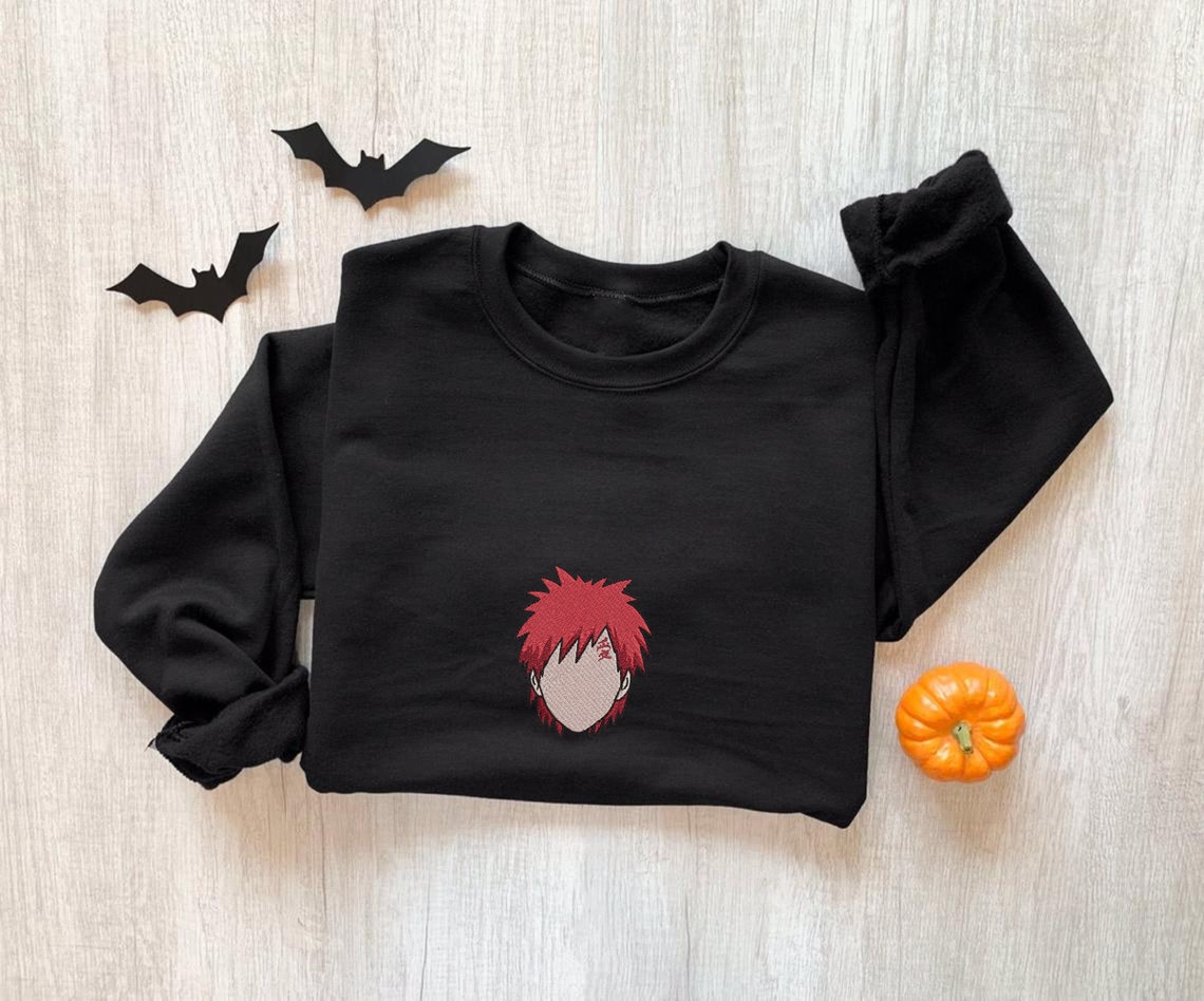 Embroidered Sweatshirt Embroidered Anime Shirt Anime Shirt | Etsy