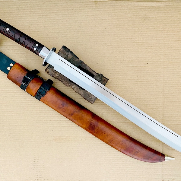 21 inches Long blade Viking sword-full tang sword-Hand forged sword-Modern sword-Balance-training sword-Carbon steel-large sword-Nepal