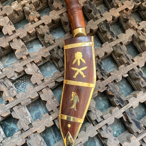 6 inches long Leaf Dhankute Wooden khukuri-Handmade kukri-Gurkha knife-Machete Knives-Khukri Blades-Machete Kukris-kukri house image 3