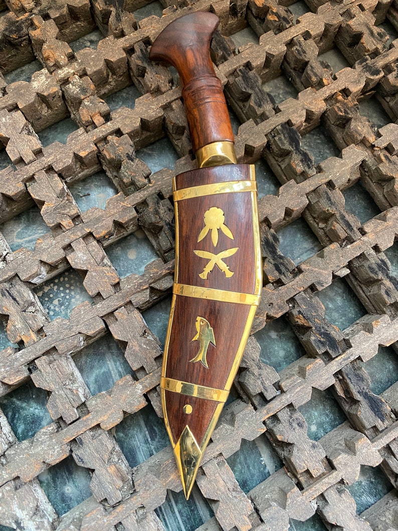 6 inches long Leaf Dhankute Wooden khukuri-Handmade kukri-Gurkha knife-Machete Knives-Khukri Blades-Machete Kukris-kukri house image 3