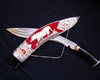 32cm lang blad ROYAL Kothimora Khukuri-Gurkha Kukri Mes-Aangepaste Machete messen-Fixed Blades-Royal Family Khukri uit Nepal