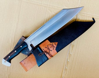 15 inches Long Blade Mukti(THE FREEDOM) Cleaver-Hand crafted machete-working knife-Balance water tempered-Sharpen Functional Kukri Knife