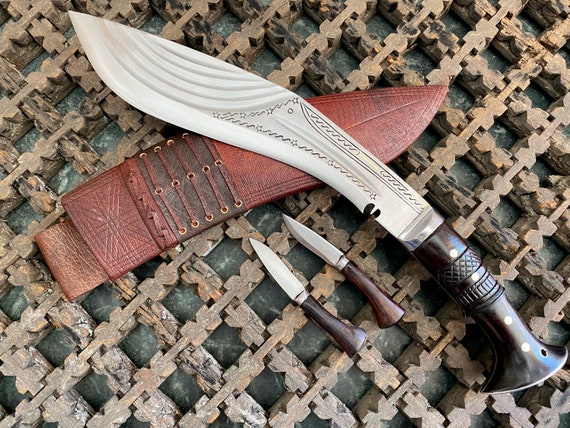 32cm Long Six Fullers Khukuri-gurkha Knife-handmade Kukri-machete