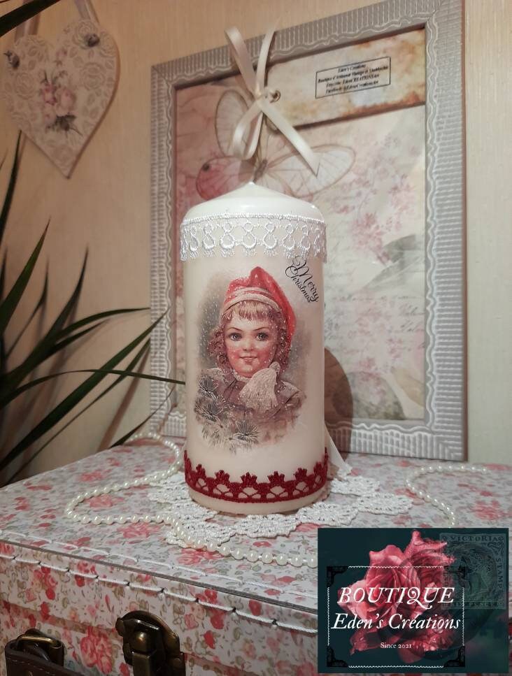 Bougie Vintage, Bougie de Noël