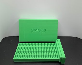 CR1216 Battery Organizer- Holds 100- Choice of Colors