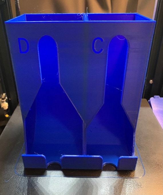 Battery Organizer [C and D] Choice of Colors! Two Sizes!