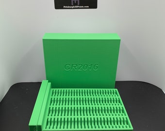 CR2016 Battery Organizer - Holds 100- Choice of Colors